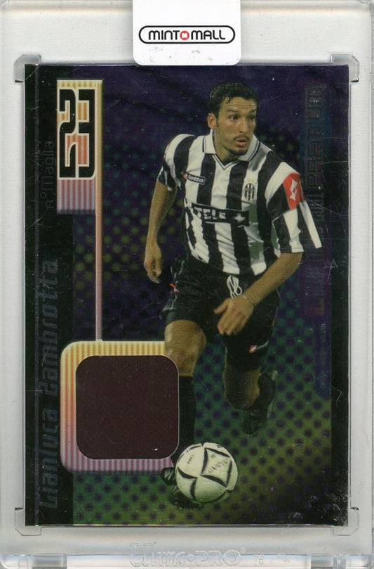 2001 PANINI Calcio Cards Premium Gianluca Zambrotta shirt card #C10 Juventus
