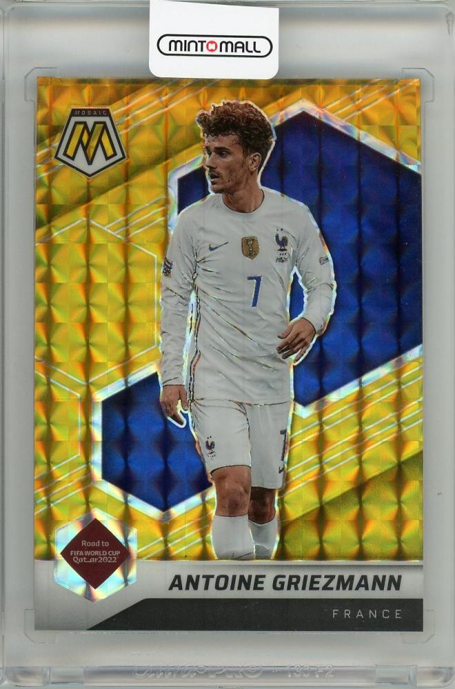 2021-22 PANINI Mosaic FIFA Antoine Griezmann Road to World Cup France Gold Base card serial 6 of 10