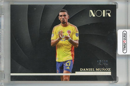 2024-25 Panini Noir FIFA Daniel Munoz Horizontal Holo Silver trading card #180 serial 15/49 with backside scratch