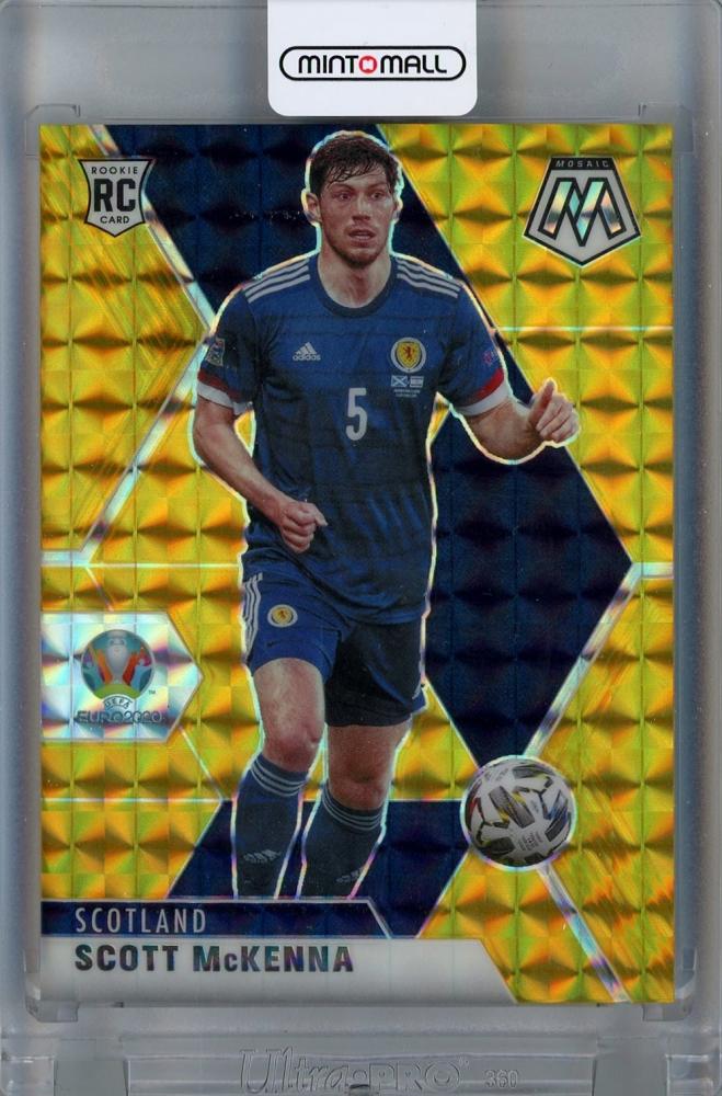 2020-21 Panini Mosaic UEFA Euro Scott McKenna Mosaic Gold Rookie Card #80 serial 06/10