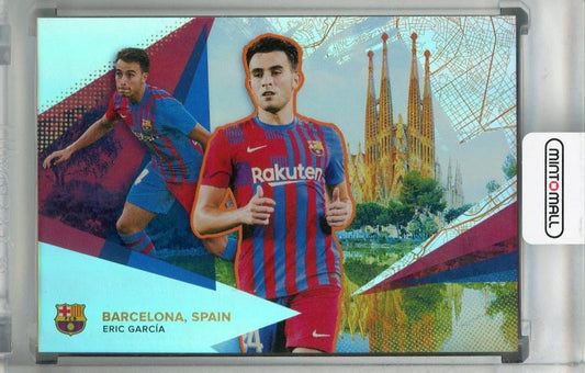2021-22 Topps FC Barcelona Team Set Eric Garcia Base Our City Orange Parallel Edition serial 16 of 20