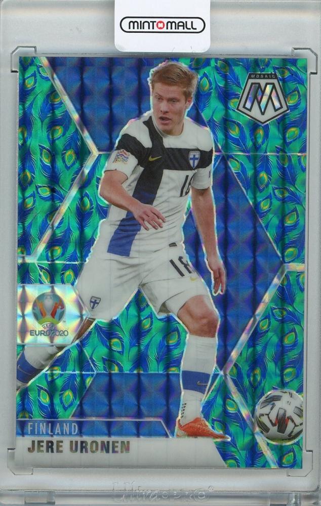2021 Panini Mosaic UEFA Euro 2020 Choice Finland Jere Uronen Euro Base Peacock parallel card