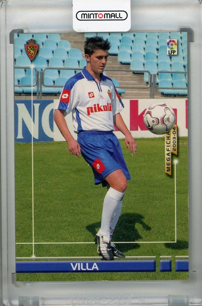 2003-04 Panini Megacracks La Liga Real Zaragoza David Villa Base rookie card #180