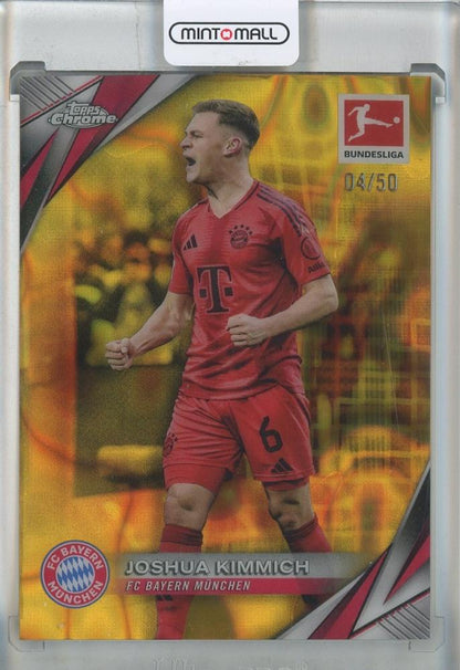 2024-25 Topps Chrome Bundesliga Joshua Kimmich Gold Lava Refractors trading card #7904/50 FC Bayern Munich