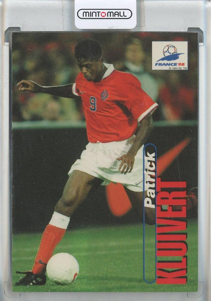1998 Panini FIFA World Cup France trading card of Patrick Kluivert number 86 in used condition