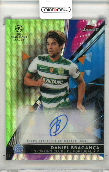 2020-21 Topps Finest UEFA Champions League Daniel Braganca autograph card numbered 83 out of 99 with autograph