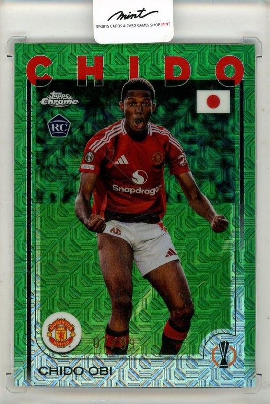 2025 Topps Chrome Chido Obi rookie card serial number 07 of 99 in mint condition