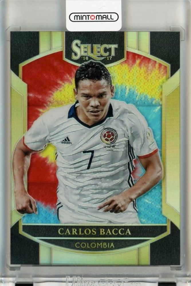 2016-17 Panini Select Carlos Bacca Tie Dye trading card serial numbered 25 of 30