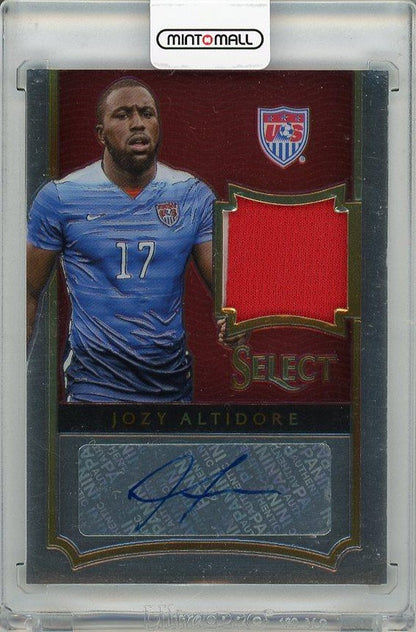 2015-16 PANINI Select Jozy Altidore Autograph trading card serial numbered 035/100 with signature