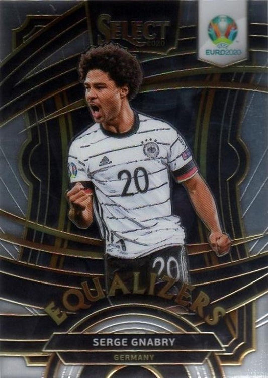 2020 Panini Select UEFA EURO Soccer card of Serge Gnabry serial No.E-8 featuring official branding