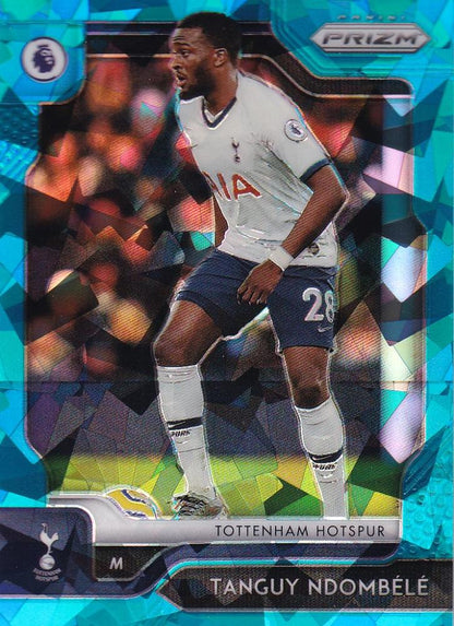 2019-20 Panini Chronicles Tottenham Hotspur Tanguy Ndombele Base Premier League Prizm Update Blue IceParlor Version trading card