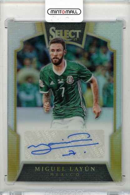 2016-17 PANINI Select Miguel Layun Signatures collectible card serial #31156/199 from Mexico
