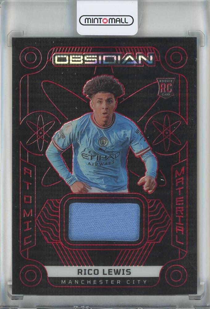 2022-23 Panini Obsidian Rico Lewis Atomic Material Electric Etch Red Pulsar collectible card number 26 RC28/44