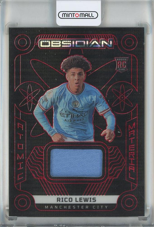 2022-23 Panini Obsidian Rico Lewis Atomic Material Electric Etch Red Pulsar collectible card number 26 RC28/44