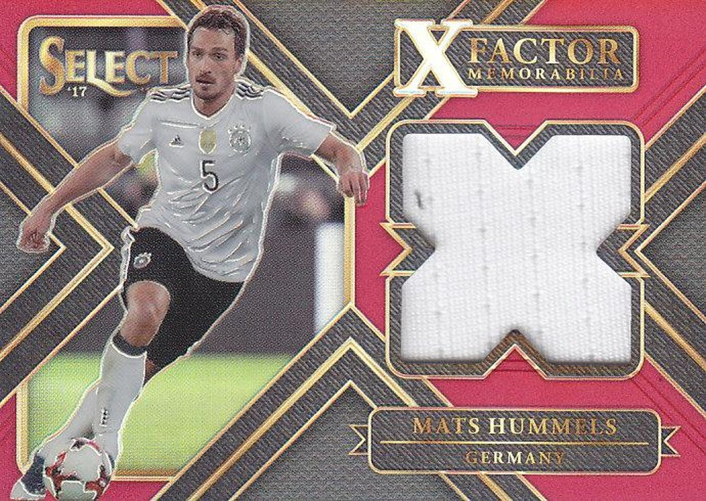 2017-18 SELECT SOCCER Mats Hummels Germany X-Factor memorabilia maroon serial number 069 of 199