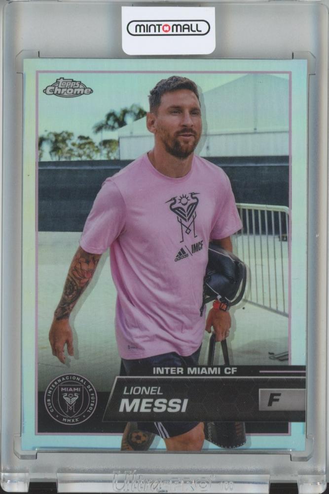 2023 Topps MLS Lionel Messi trading card base image variation number 58 featuring Lionel Messi