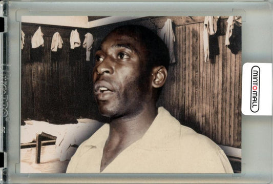 2012 Futera World Football Unique Pele #179 collectible card from Brazil with minor back stains