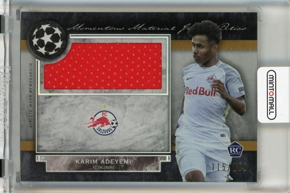 2020-21 Topps Museum Collection Karim Adeyemi Momentous Material Jumbo Relics trading card #MMRKA115/150