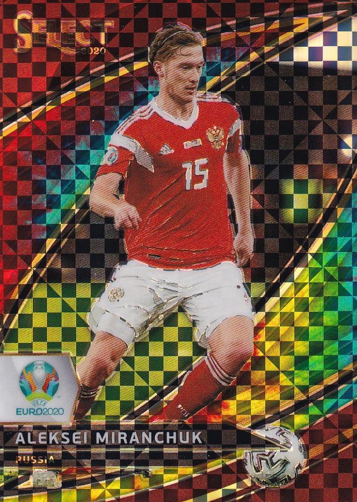 2020 Panini Select UEFA Euro Preview Aleksei Miranchuk Base Field Level Tie-Dye parallel card number 08 of 25