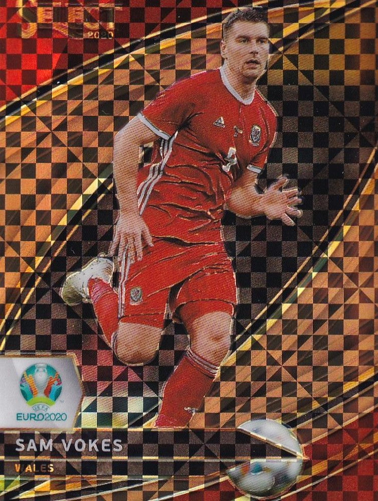2020 Panini Select UEFA Euro Preview Wales Sam Vokes Base Copper Parallel trading card numbered 38 of 49