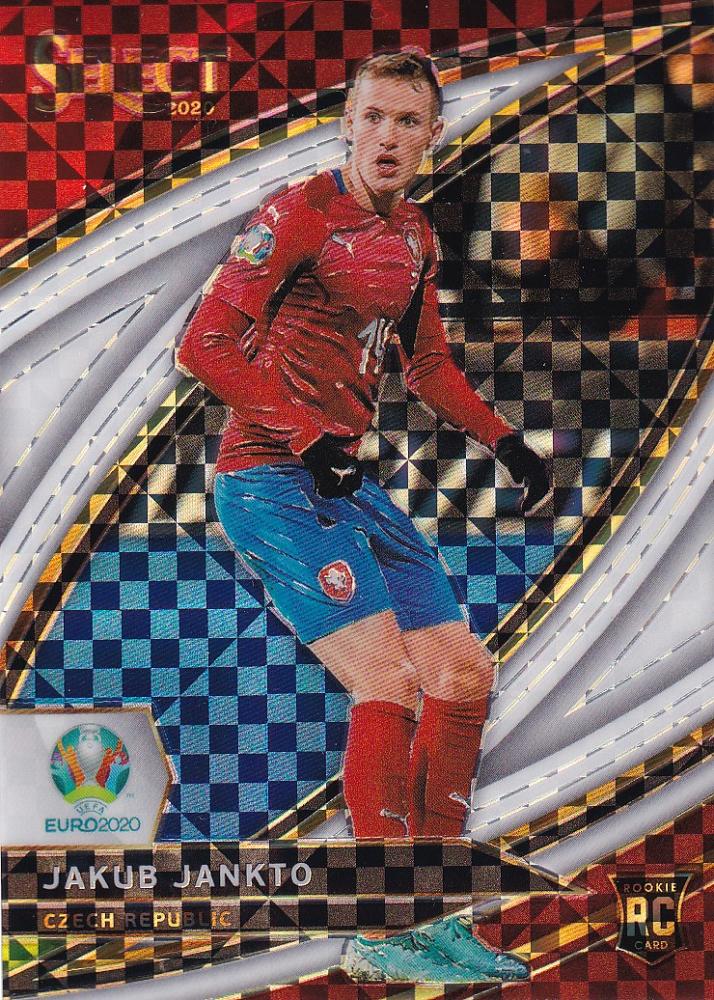 2020 Panini Select UEFA Euro Preview Jakub Jankto Czech Republic Base Field Level White Parallel trading card number 26/60
