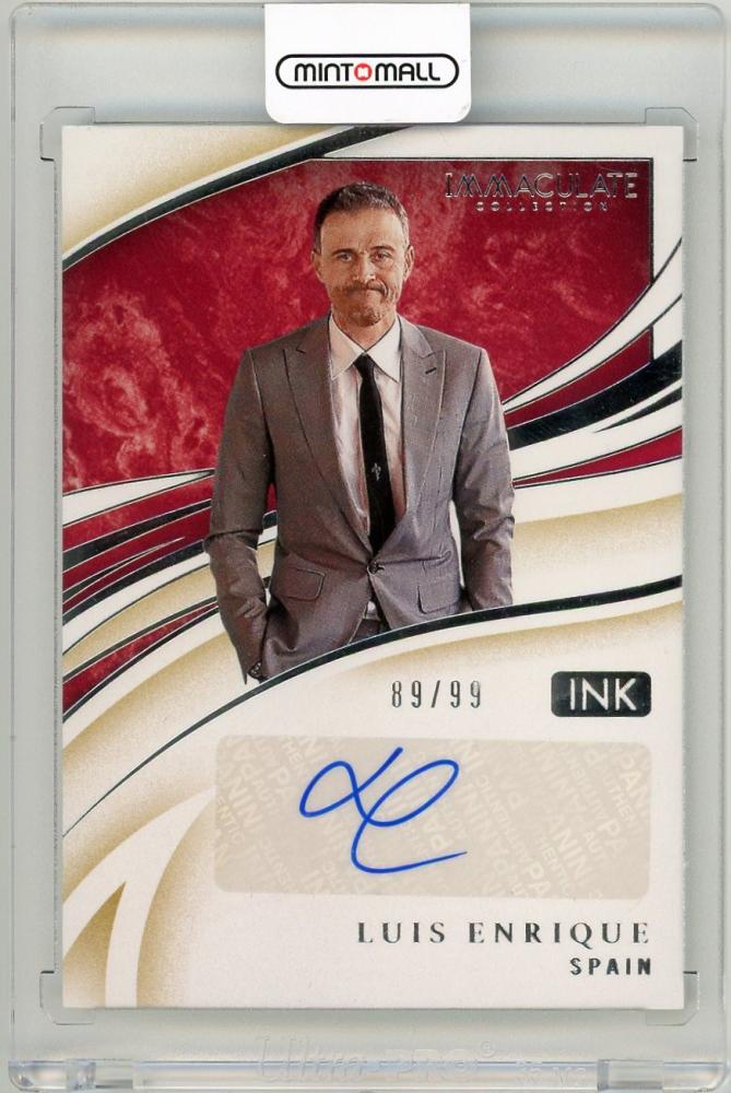 2020 Panini Immaculate Collection Luis Enrique Ink89/99 Spain trading card