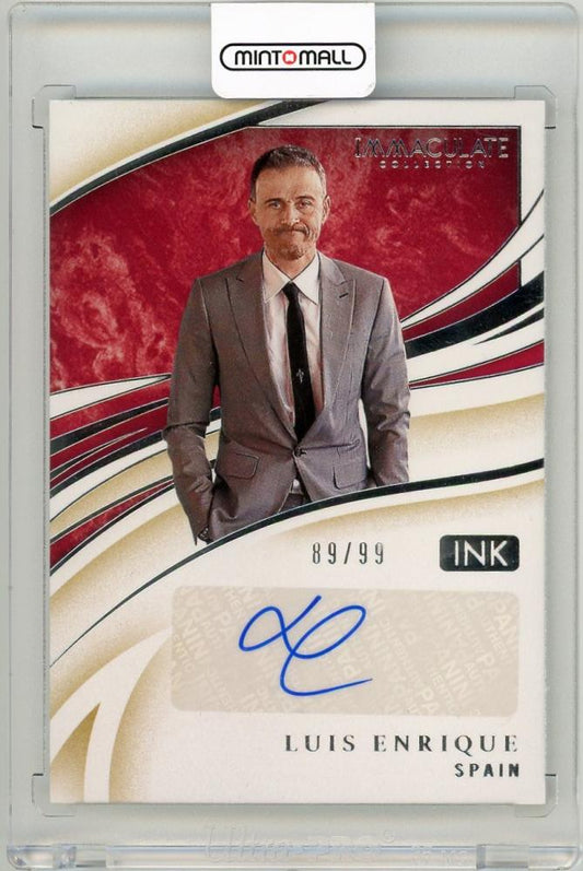 2020 Panini Immaculate Collection Luis Enrique Ink89/99 Spain trading card