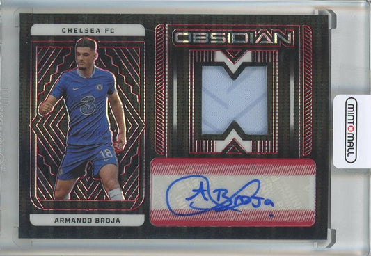 2022-23 Panini Obsidian Armando Broja Jersey Autograph Red Pulsar serial #3042/44 Chelsea FC