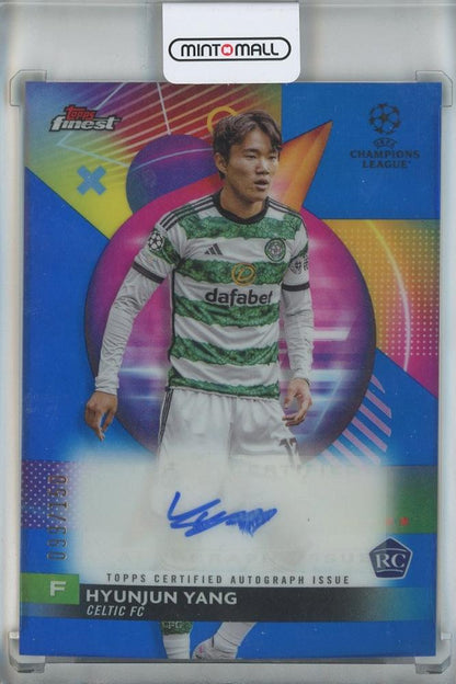 2023-24 Finest UEFA Club Competition Hyunjin Yang autograph trading card #AHY099/150 Celtic FC