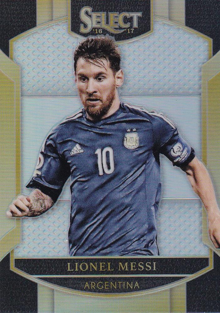 2016-17 Panini Select Argentina Lionel Messi Base Terrace Silver Parallel trading card