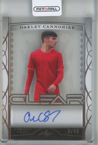 2022 Leaf Trinity Oakley Cannonier Autographs sports card #CAOC1, autographed and mint condition