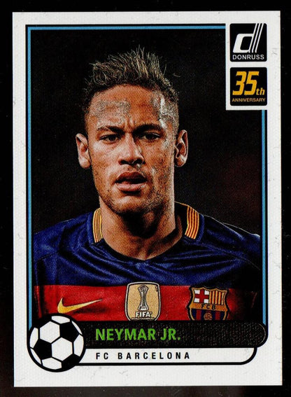2016-17 Panini Donruss trading card of Neymar Jr #31 commemorating FC Barcelona 35th Anniversary