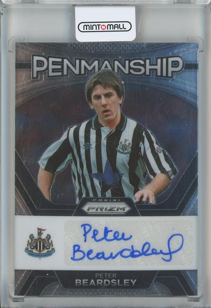 2023-24 Panini Prizm English Premier League Peter Beardsley Penmanship #27 Newcastle United trading card