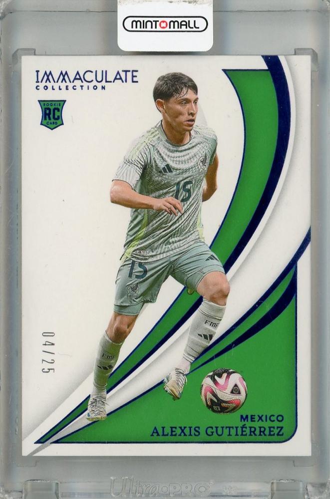 2024-25 Panini Immaculate Collection Alexis Gutierrez Sapphire RC #108 World Championship Mexico card