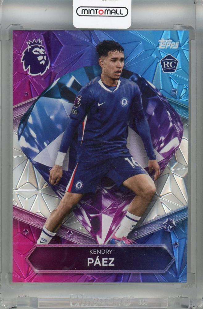 2025-26 Topps Premier League Kendry Paez Diamond Rookies #DR 3 RC Chelsea trading card in mint condition