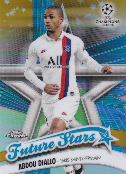 2019-20 Topps Chrome UEFA Champions League Abdou Diallo Future Stars Gold Parallel card numbered 31 of 50