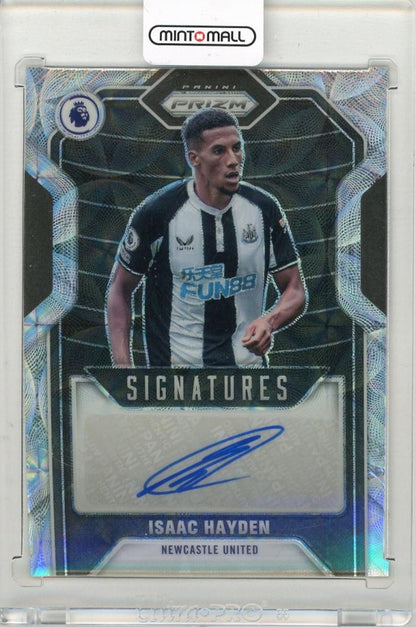 2021-22 PANINI Prizm English Premier League Isaac Hayden Signatures Prizms Choice #28 Newcastle United card