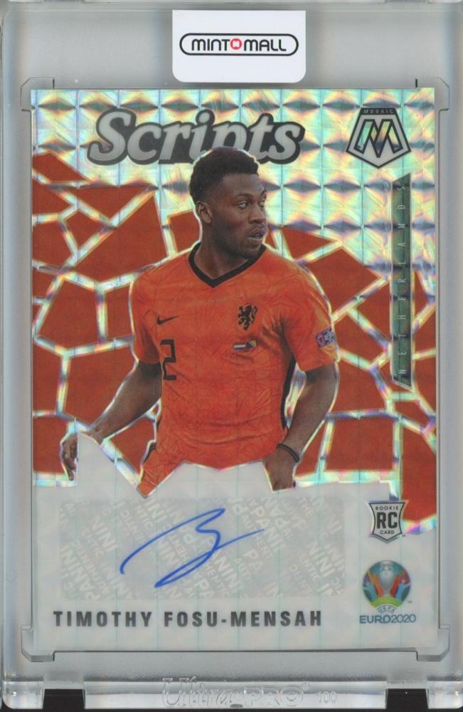2021 Panini Mosaic UEFA Euro 2020 Soccer Timothy Fosu-Mensah Euro Scripts Mosaic trading card