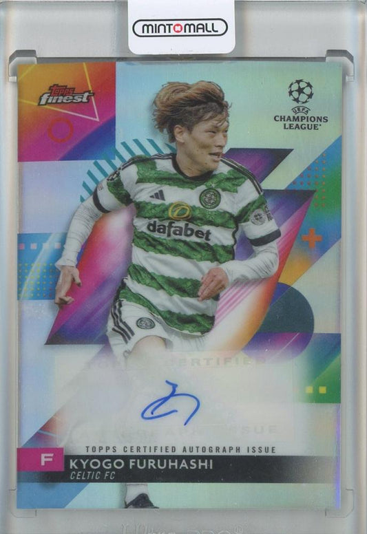 2023-24 Finest UEFA Club Competition Kyogo Furuhashi Autographed trading card PSA9 Celtic FC
