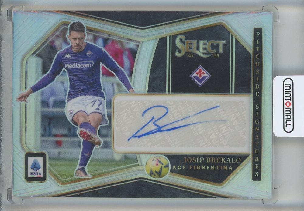 2023-24 Select Serie A Josip Brekalo Pitchside Signatures trading card from ACF Fiorentina