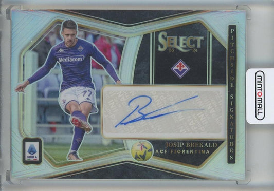 2023-24 Select Serie A Josip Brekalo Pitchside Signatures trading card from ACF Fiorentina