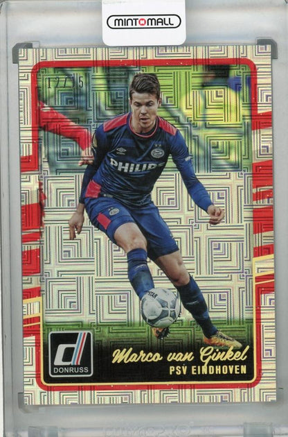2016-17 Donruss PSV Eindhoven Marco van Ginkel Base Mosaic parallel card numbered 12 out of 15
