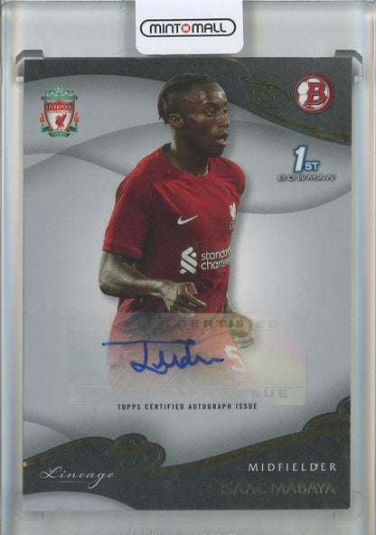 2022-23 Liverpool FC Topps Team Se Isaac Mabaya Autographs trading card #CALG15/20
