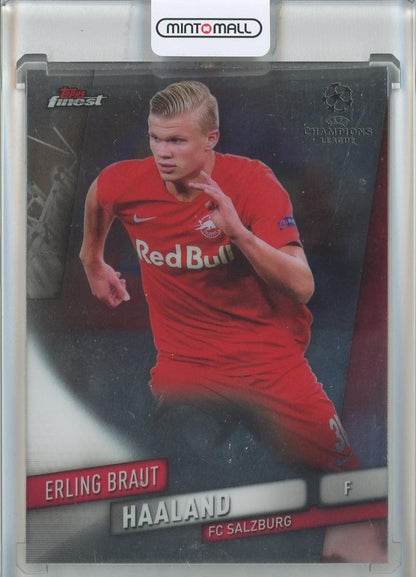 2019-20 Finest UEFA Champions League Erling Braut Haaland trading card number 91 from FC Salzburg