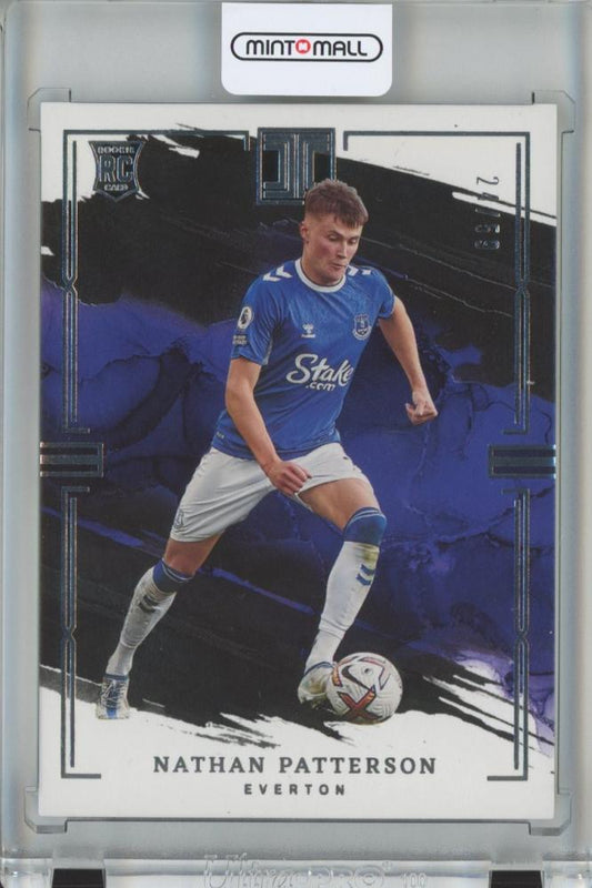 2022-23 Panini Impeccable Premier League Nathan Patterson RC Base soccer card serial number 24 of 59