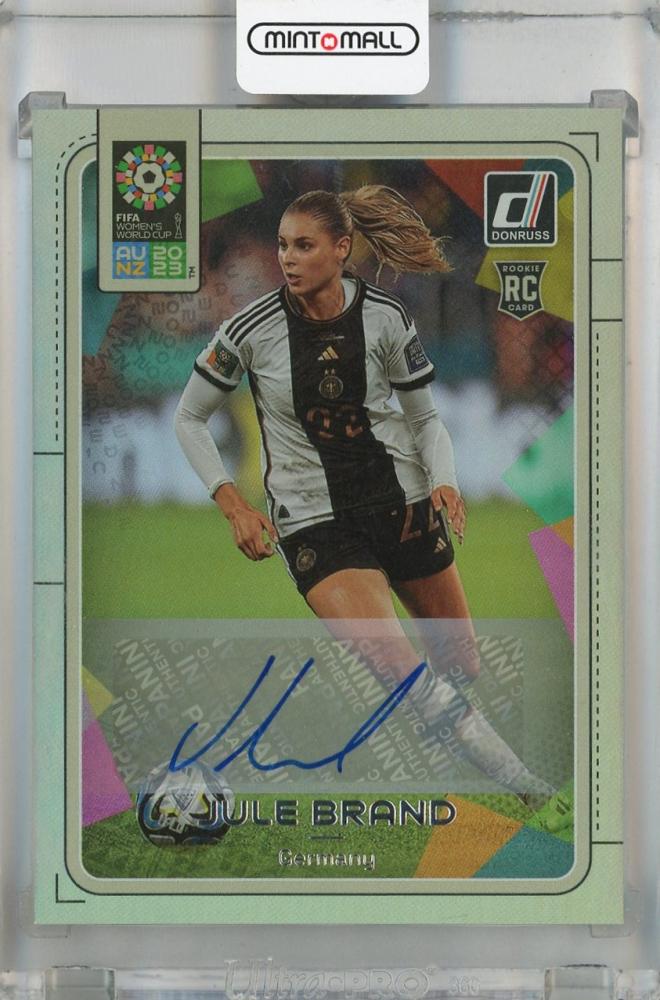2023 Panini Donruss FIFA Women's World Cup Jule Brand Base SP Autographs #212 Rookie Card from Germany