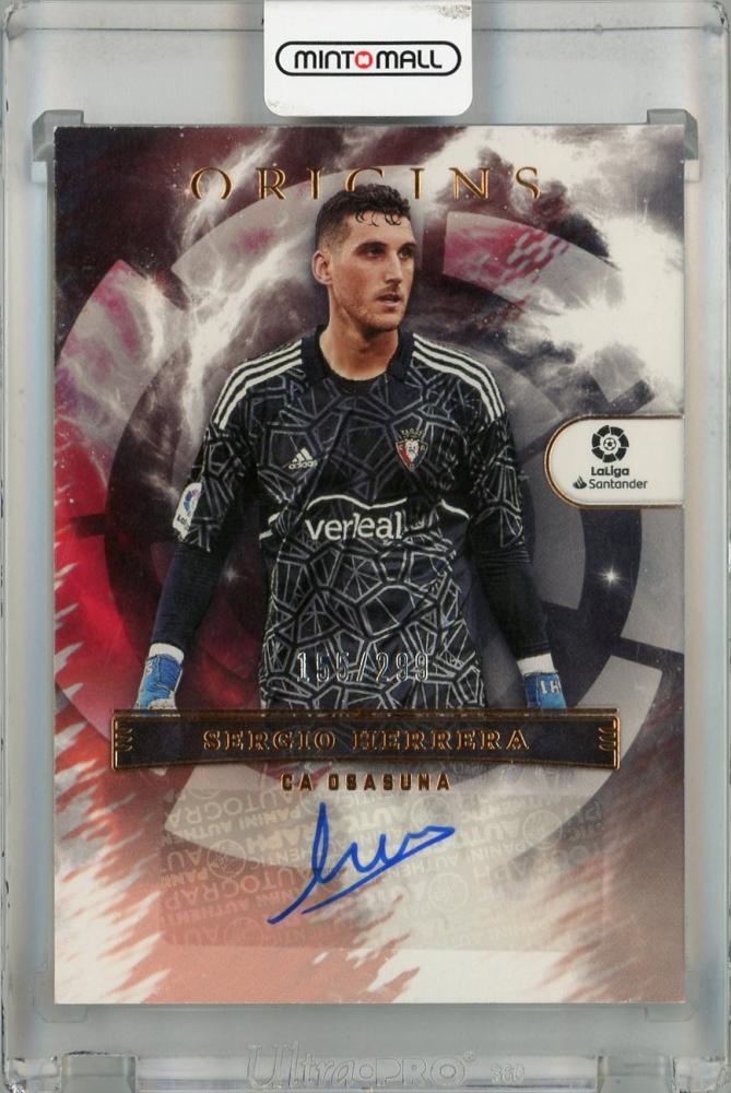 2022-23 Panini Chronicles CA Osasuna Sergio Herrera Origins Autographs La Liga card numbered 155 of 299