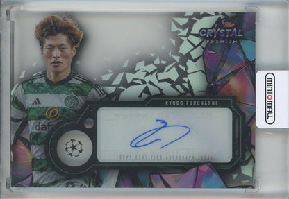 2023-24 Topps Crystal Premium UEFA Champions League Kyogo Furuhashi Crystal Autographs card from Celtic FC