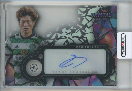2023-24 Topps Crystal Premium UEFA Champions League Kyogo Furuhashi Crystal Autographs card from Celtic FC