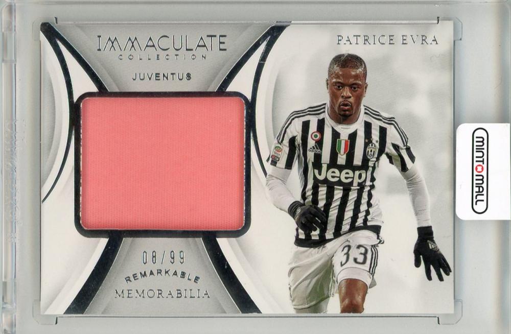 2018-19 PANINI Immaculate Collection Patrice Evra Remarkable Memorabilia card #3708/99 Juventus